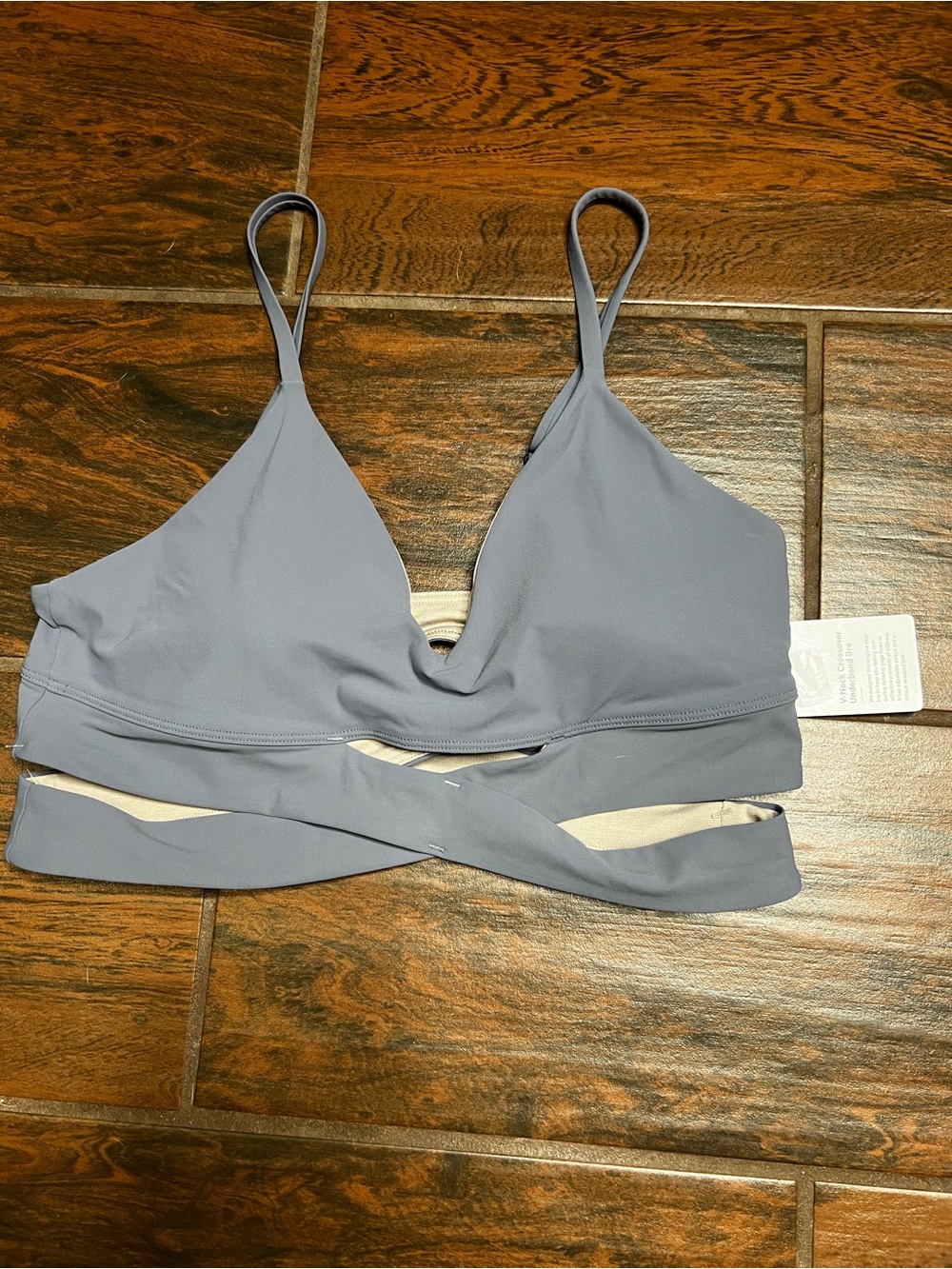 Lululemon Purple Bottom Cross Sports Bra Workout Top Size 8